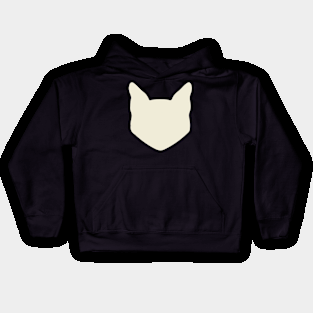 Light Yellow Cat Head Kids Hoodie